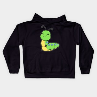 Cute Caterpillar Comic Kids Hoodie